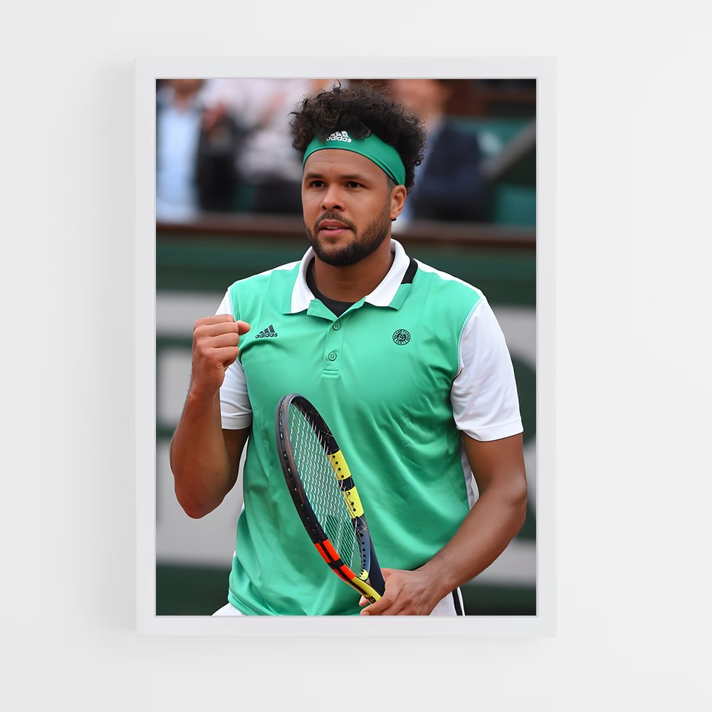 Poster Tsonga en Action – affiche Tennis (vue 3)